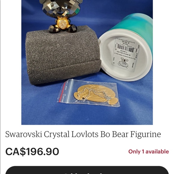⚡️SALE⚡️❤️SWAROVSKI BO BEAR-SO SWEET❤️ - Picture 8 of 8